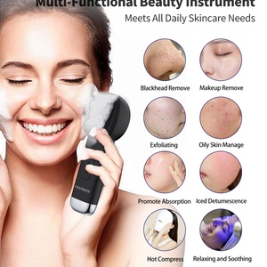 Cepillo de Limpieza Facial Sónico, Exfoliante Facial Eléctrico, Masajeador Facial Refrescante a Prueba de Agua, Dispositivo de Limpieza Facial de Silicona - Product Image 2