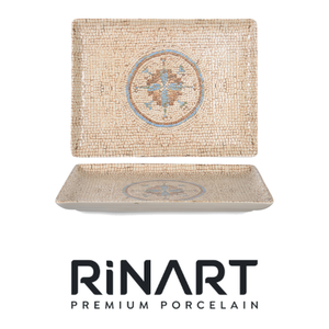 ถาดสี่เหลี่ยม Rinart Celest ลายพิมพ์ดิจิทัลคุณภาพสูง ผลิตจากเซรามิกเนื้อดี ขนาด 30 x 22 ซม. สำหรับร้านอาหาร โรงแรม ขายส่งอุปกรณ์บนโต๊ะอาหาร - Product Image 4