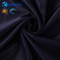 Polyester Viscose Sergé Satin Tissu Type Mélange Costume Doublure Tissu pour Hommes Costume