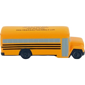 Logotipo personalizado promocional de juguete autobús escolar Pu Stress Relievers Stress Ball con color y forma personalizados - Product Image 1