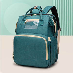 Bolsa de Pañales 3 en 1 para el Cuidado de la Madre, Plegable, Portátil, para Cambiar Pañales de Bebé, <span class=keywords><strong>Mochila</strong></span> para Pañales - Product Image 1