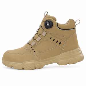 Chaussures de travail de sécurité imperméables pour hommes, avec embout en acier anti-écrasement, résistantes aux perforations, bottes de protection avec fermeture à cadran - Product Image 2