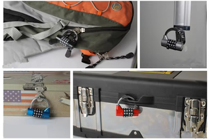 <span class=keywords><strong>Cadenas</strong></span> à combinaison en U de haute qualité, durable, à cinq positions, avec <span class=keywords><strong>code</strong></span> alphabétique, pour casier de salle de sport, remplace 5 lettres - Product Image 2
