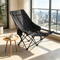 Chaise de camping pliable à dossier réglable sur 4 niveaux pour l'extérieur