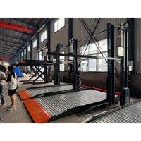Équipement de stationnement mécanique à deux poteaux, empileur de voitures vertical, élévateur de stationnement double empilement pour les communautés résidentielles