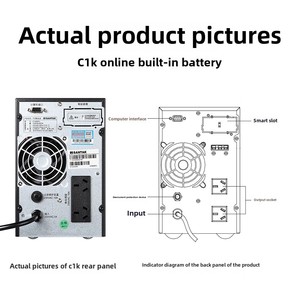 Santak UPS แหล่งจ่ายไฟสำรอง C1K/<span class=keywords><strong>C2K</strong></span>/C3K/C6KS/C10KS/3C15KS/3C20KS/3C3 HD - Product Image 3