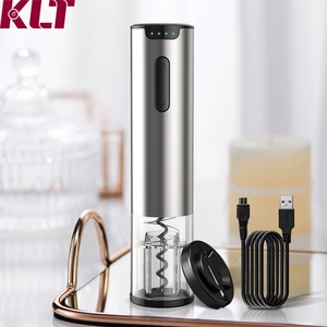 Sacacorchos de Vino Recargable de Acero Inoxidable, Abridor de Botellas Automático, Sacacorchos Eléctrico Personalizado - Product Image 1
