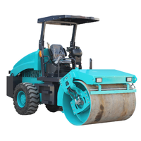 Rouleau compresseur à asphalte de haute qualité, 5 tonnes, à monter, petit, robuste, à tambour unique, moteur haute efficacité, garantie 1 an