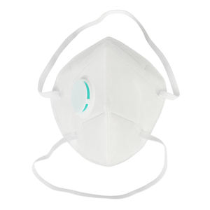 Pasokan pabrik CE bersertifikat XIAN WANLI FFP3 sekali pakai 5-lapisan anti-debu kain Non-Woven katup wajah lipat datar hidung logam - Product Image 3