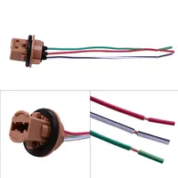 Kabel Harness Soket Lampu Sein Rem LED Cavas 7443 T20 dengan Selubung PVC/Nylon TS16949 untuk Penggunaan Otomotif