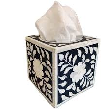 Caja de pañuelos con incrustaciones de hueso, diseño creativo, tamaño personalizado y decoración de mesa con caja de pañuelos personalizada, piezas de la mejor calidad - Product Image 2