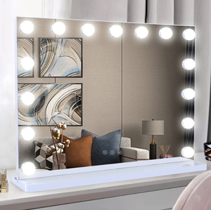 <span class=keywords><strong>Coiffeuse</strong></span> en gros directe d'usine avec lampe et miroir-Éclairage ambiant tricolore-Miroir de style hollywoodien - Product Image 4