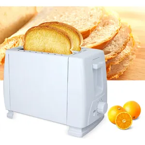 멋진 전문 가정용 주방 기기 2 슬라이스 화이트 머신 미니 아침 식사 오븐 빵 토스터
