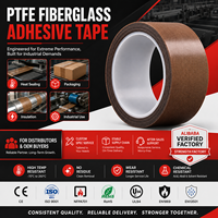 Ruban en PTFE et fibre de verre en rouleau jumbo, découpe sur mesure, ruban téflon pour les distributeurs d'emballages, pour la vente en gros directe usine