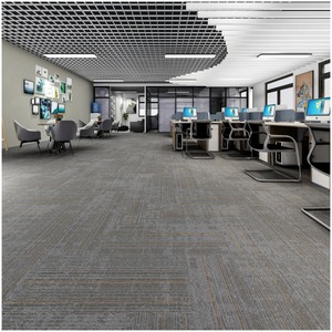 25*100 Nylon mélangé Jacquard Long tapis peler et coller les carreaux de tapis commerciaux - Product Image 1