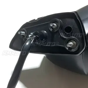 Para Honda Civic 2022-2023, conjunto de espejo retrovisor lateral del conductor con punto ciego, calefactable, eléctrico, 76208T20A21, 7 líneas, negro brillante - Product Image 5