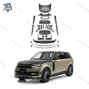 Kit de carrocería de fibra de carbono forjado en seco estilo M para <span class=keywords><strong>Land</strong></span> <span class=keywords><strong>Rover</strong></span> Range <span class=keywords><strong>Rover</strong></span> Vogue capó faldones laterales de labio delantero cubiertas de espejo kit de carrocería - Product Image 1