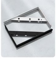 Support de cloison en fer mural, trépied de support de charge pour meuble, style moderne et simple, robuste, noir
