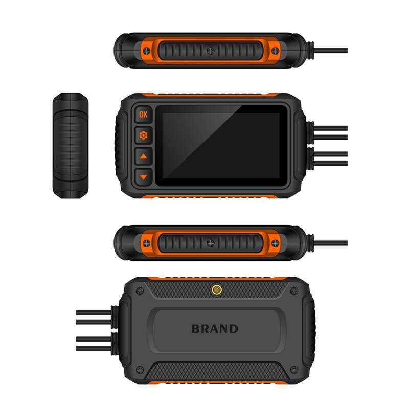 3 дюйма 1080P вождения мотоцикла регистраторы Водонепроницаемый 4K Dash Cam Gps Wi-Fi камеры автомобиля 360 автомобиля тире камеры переднего и заднего вида