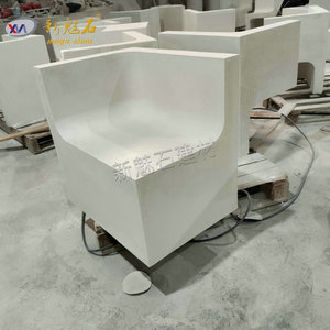 New Magic Stone Prefabricated Concrete Garden <b>Sofa</b> Set UHPCGRC <b>Material</b> Customizable Outdoor Terrace Furniture - Product Image 2