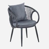 Ensemble de chaises de balcon en rotin PE pour hôtel, maison d'hôtes et loisirs, avec petite table basse et chaises, fabriqué en Chine