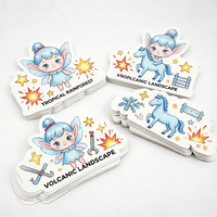Pegatinas de Vinilo Impermeables de PVC al por Mayor, Pegatinas de Dibujos Animados, Pegatinas Troqueladas, Impresión Personalizada, Pegatinas Adhesivas con Logotipo
