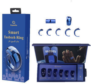 Zikr Ring Tasbih Counter App Control Smart Ring <b>Azan</b> Alarm <b>Clock</b> Waterproof - Product Image 2