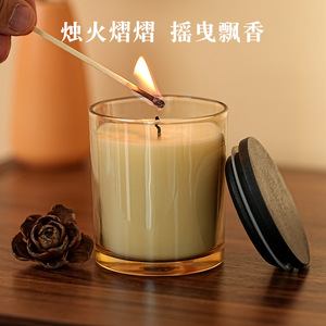 เทียนหอมอโรมา 100 กรัม ทำจากขี้ผึ้งถั่วเหลือง กลิ่นหอมสำหรับห้องนอน ช่วยผ่อนคลาย เหมาะเป็นของขวัญ - Product Image 4