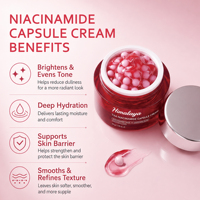 Crème de Nuit Visage TXA Niacinamide Marque Blanche – 99 % Acide Tranexamique Pur – Éclaircissante Anti-Taches Capsule