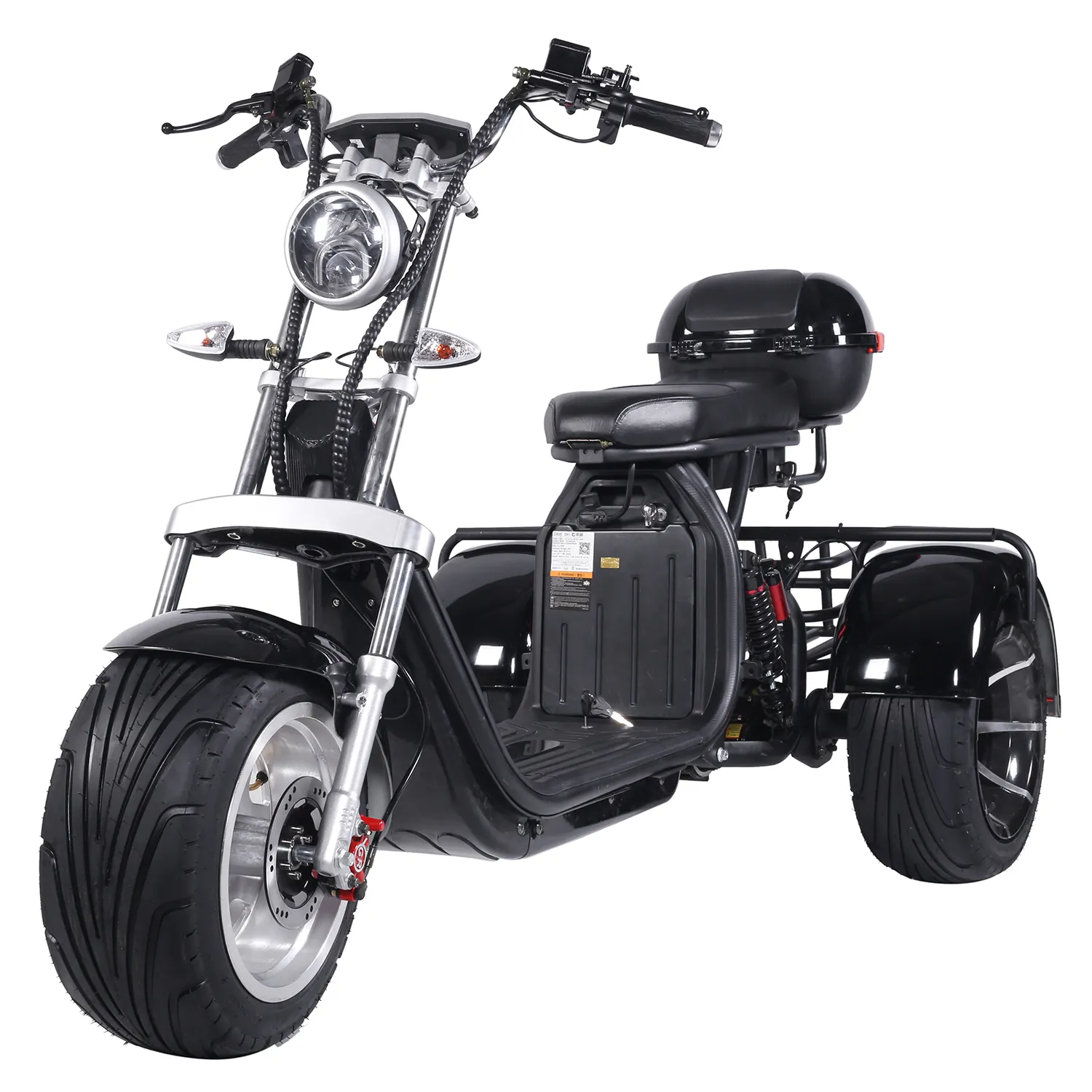 三輪車3輪60V3000Wモーターモペットスクーター電動Citycocoトライクファットタイヤ大人用3輪Citycocoスクーター