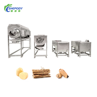 Rouleau brosse industriel laveuse de légumes racines éplucheuse de pommes de terre taro carotte radis gingembre nettoyage machine à laver et à éplucher