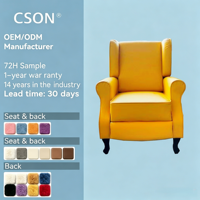 Fauteuil inclinable massant moderne à dossier haut avec cadre en bois pour salon - Offre spéciale
