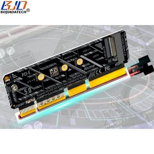 Carte adaptateur convertisseur PCI-E 5.0 4X vers M.2 NGFF M-Key pour SSD <span class=keywords><strong>NVMe</strong></span> <span class=keywords><strong>M2</strong></span> 2230 2242 2260 2280, compatible serveur 1U - Vente en gros usine - Product Image 5