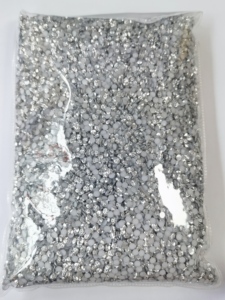 Đá pha lê hình sao tròn 4mm 5mm bán buôn, màu bạc nhũ, kiểu hoa, mặt phẳng, chất liệu nhựa, dùng cho thủ công DIY - Product Image 5