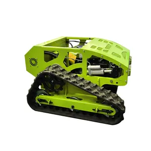 New Design Chinese Remote Control Smart Zero Turn Slope Disc Rubber Track Brush Cutter Lawn Mower