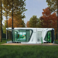 Préfabriqué 2024 nouveau navire conception dirigeable pod espace commercial dirigeable pod petite maison capsule avec cuisine mobil-homes