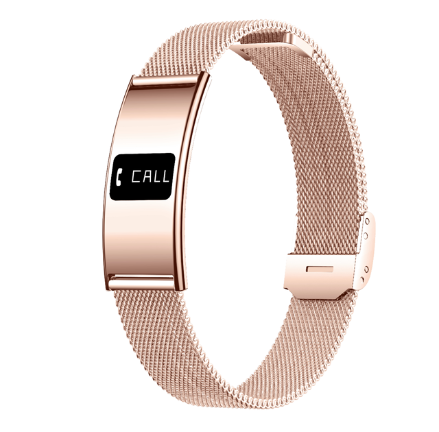 Smart Bracelet Heart Rate Sleep Tracker 4 Days Battery 10 ATM Waterproof Magnetic Charging Message Call Reminder Calorie IPS