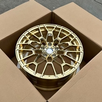 Nuevas Llantas de Aleación Forjadas Personalizadas de 19-21 Pulgadas, Monobloque Completo Pulido 827M, Color Oro Congelado, Cóncavas Profundas, para G80 M3 CS/G82 M4 CSL/G87