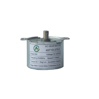 Moteur synchrone monophasé à engrenages 49TYD-375-2 5W 49mm 110/220V 50/60Hz Réversible 1-30RPM IP44 Montage à bride pour plastifieuse