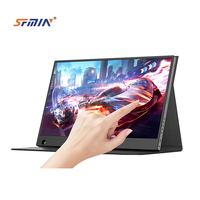 SFMIN 18.5英寸120HZ便携式游戏显示器商务黑色16:9 1080P HDR USB VESA安装平板电脑安卓可定制1年