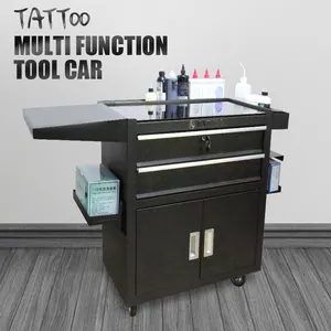 Cơ bản Tattoo Tool Car Tattoo Xe lăn hoạt động bảng Tattoo bàn làm việc