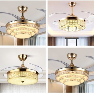 42 "Reversible 6-tốc độ điều khiển từ xa LED đồng quạt trần với 5 Blades <span class=keywords><strong>DC</strong></span> động cơ thay đổi độ sáng hugger núi cho phòng khách hiện đại - Product Image 4