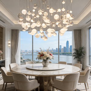 Lampadario Sferico su Misura, Lampadario di Lusso in Stile Europeo Adatto <span class=keywords><strong>per</strong></span> Soggiorno e Scale - Product Image 4