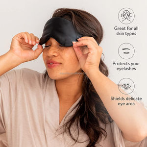 Máscaras de Ojos de Seda y Satén Ajustables, Reutilizables, Suaves y Cómodas, con Estampado de Color Personalizado, para Dormir, Textiles para el Hogar, Venta al Por Mayor - Product Image 3