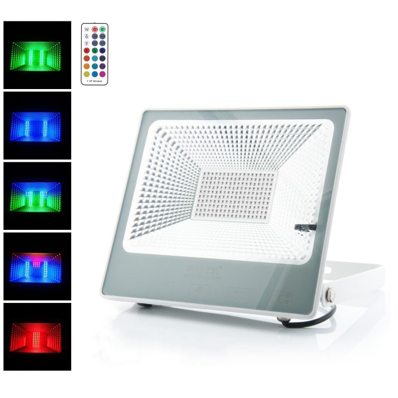 В наличии AIPLY 100 Вт проекторы наружный светодиодный RGB прожектор 150 Вт 200 Вт Настенный 120 градусов прожекторы архитектурное освещение