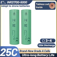 Untuk Baterai IMR 18650 50PL 3.6V 5000mah 25C/120A Sel LiNiMnCoO2 1200 Siklus, Baterai Daya untuk Senter dan Drone