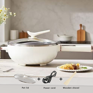 1.8L Large Capacity <b>Non</b>-<b>Stick</b> Commercial Electric Hot <b>Pot</b> Tempered Glass for Family Dormitories Household Outdoor Use Convenient - Product Image 2