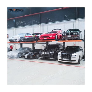 Sistema di Parcheggio Verticale Meccanico 2700kg, Sollevatore Idraulico a 2 Colonne per Stoccaggio Veicoli - Product Image 3