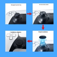 Capuchons de joystick de remplacement en TPU pour PS4, PS5 et manettes – Installation simple, aucun démontage requis