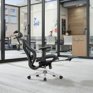 Silla Ejecutiva Ergonómica de Oficina con <span class=keywords><strong>Reposapiés</strong></span>, Giratoria, Moderna, Cómoda, de Malla, con Movimiento Oscilante, de Lujo - Product Image 6